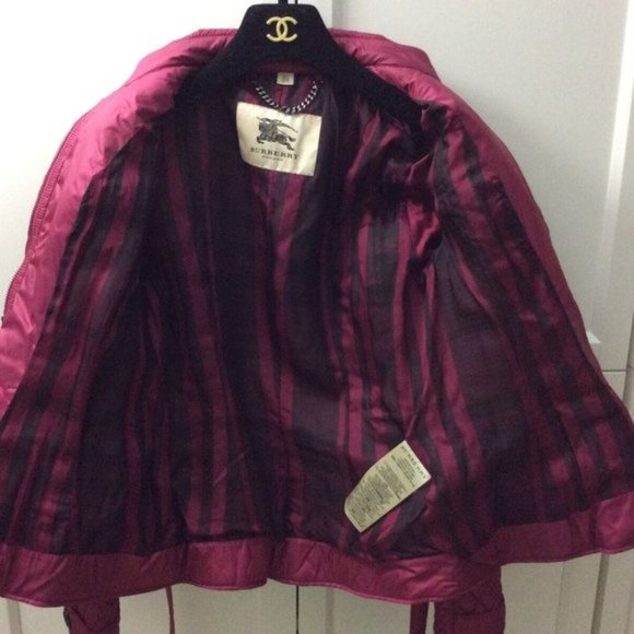 Burberry London Quilted Jacket Belted Motorcycle 4 - Picture 7 of 8